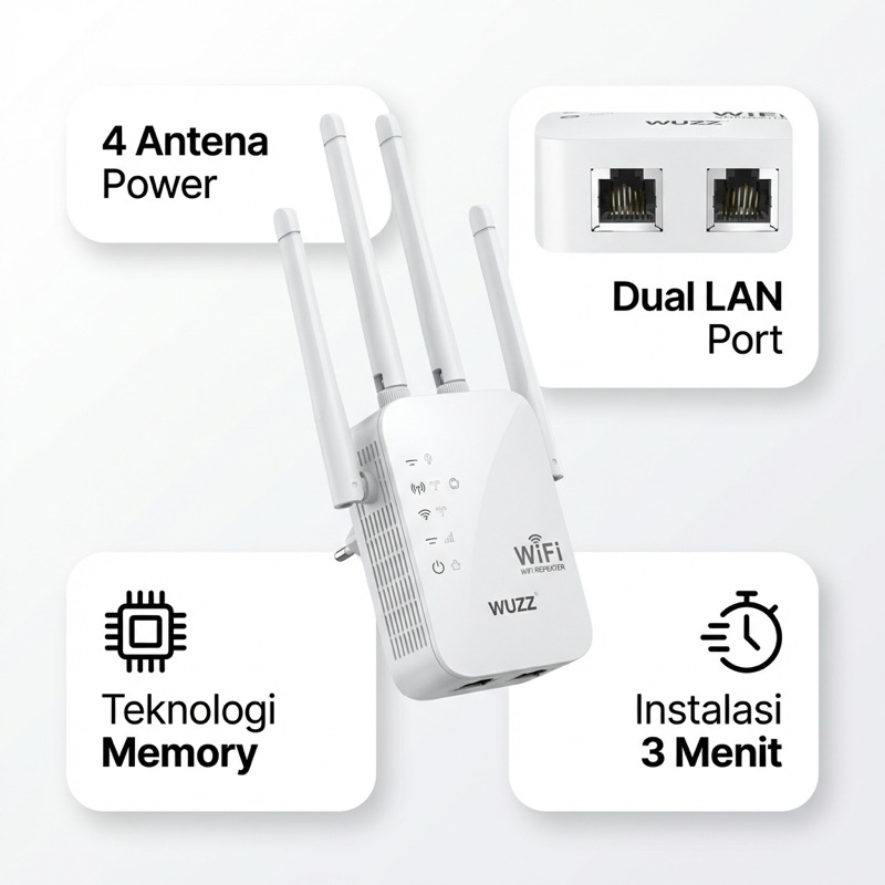 4 Antena Power Branded